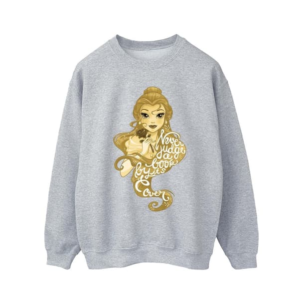 Disney Mens Beauty And The Beast Never Judge Sweatshirt