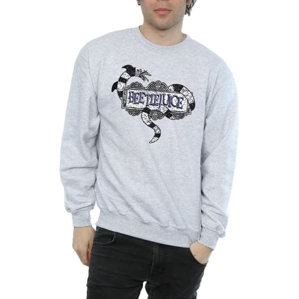 Beetlejuice Mens Sandworm Logo Sweatshirt