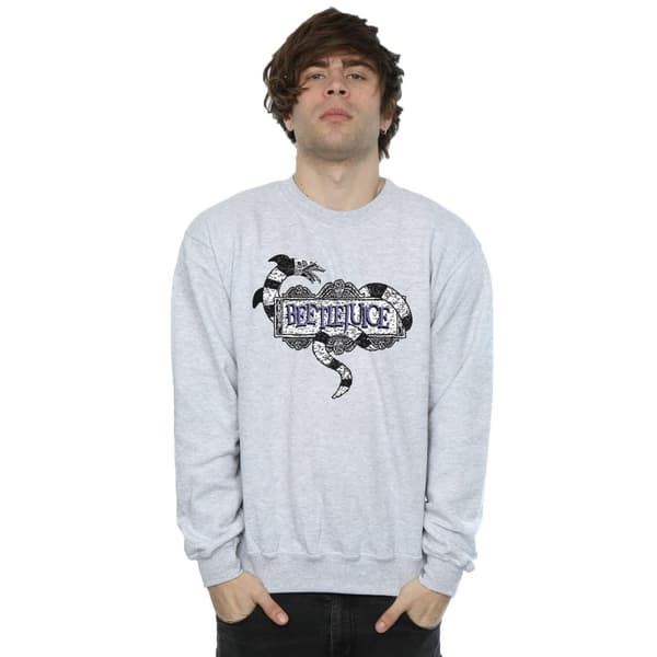 Beetlejuice Mens Sandworm Logo Sweatshirt