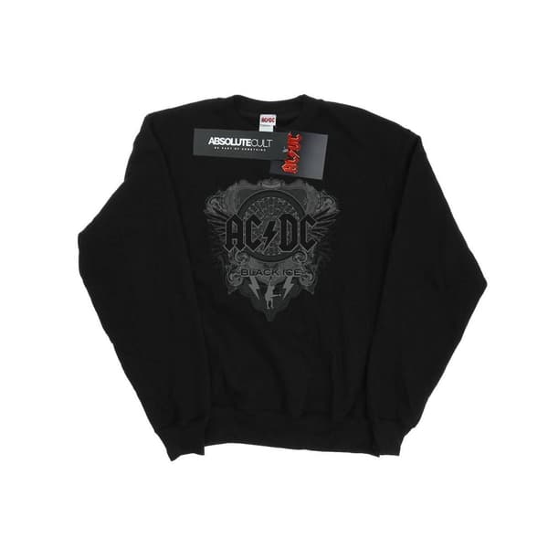 AC/DC Womens/Ladies Black Ice Sweatshirt