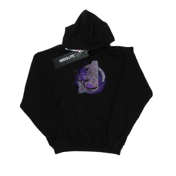 Marvel Mens Avengers Endgame Space Logo Hoodie