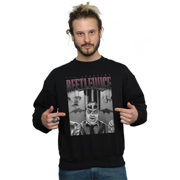 Beetlejuice Mens Circus Homage Sweatshirt
