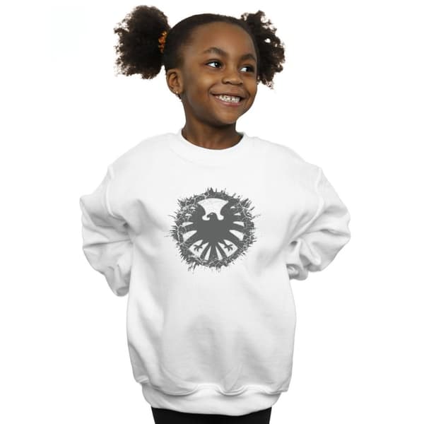 Marvel Girls Agents Of SHIELD Sweatshirt med borstad logotyp