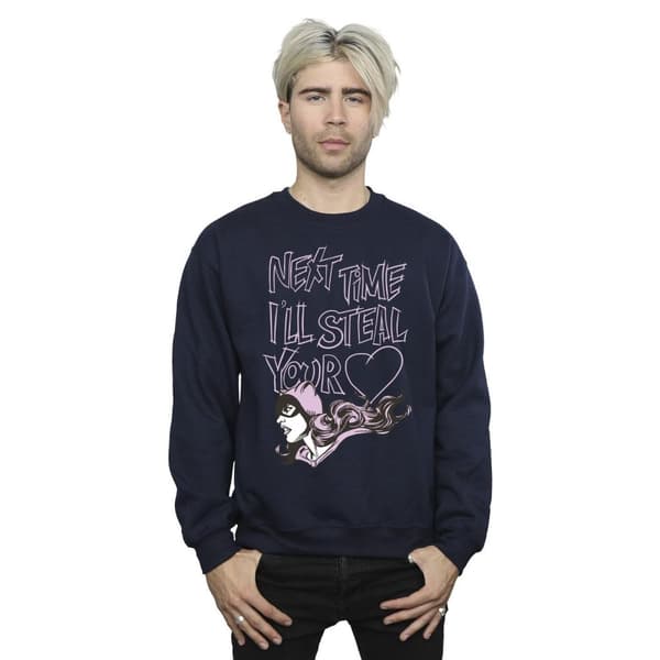 DC Comics Mens Batman Batgirl I´ll Steal Your Heart Sweatshirt