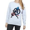 Miniatyrbillede 3 af 5: Marvel Womens/Ladies Captain America Pose Sweatshirt