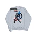 Miniatyrbillede 5 af 5: Marvel Womens/Ladies Captain America Pose Sweatshirt