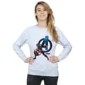 Miniatyrbillede 2 af 5: Marvel Womens/Ladies Captain America Pose Sweatshirt