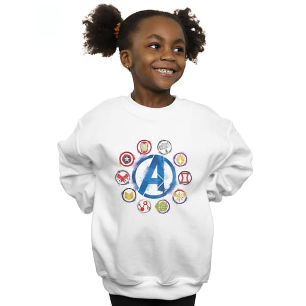 Marvel Girls Avengers Endgame Painted Icons Sweatshirt