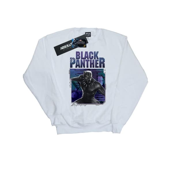 Marvel Mens Black Panther Tech Badge Sweatshirt
