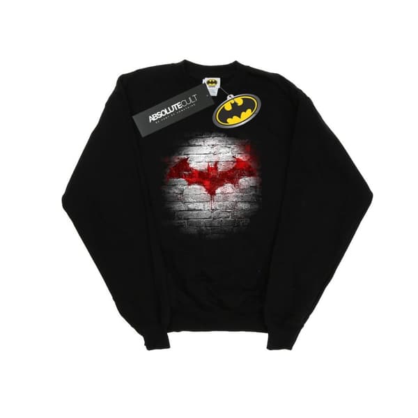 DC Comics Mens Batman Logo Wall Sweatshirt