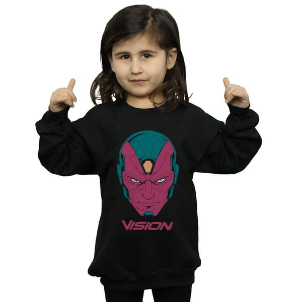 Marvel Girls Avengers Vision Head Sweatshirt