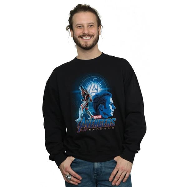 Marvel Mens Avengers Endgame Captain America Team Suit Sweatshirt