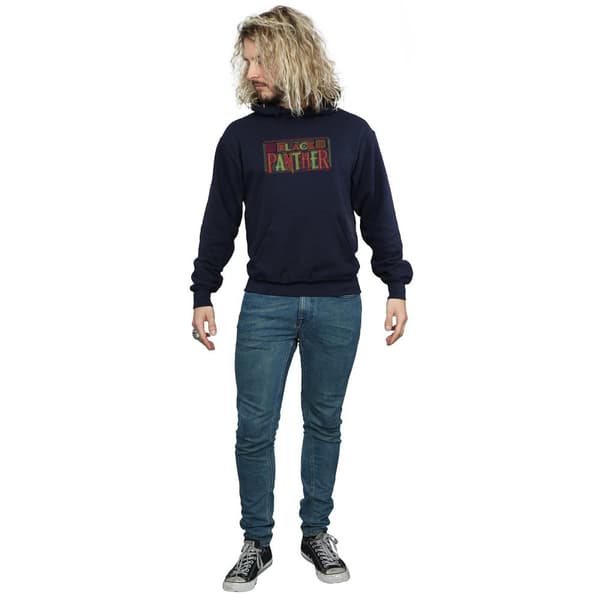 Marvel Mens Black Panther Tribal Logo Hoodie