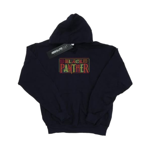 Marvel Mens Black Panther Tribal Logo Hoodie