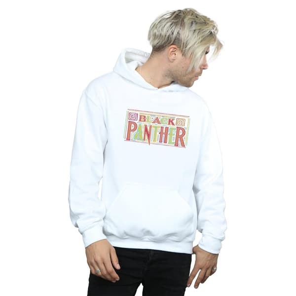 Marvel Mens Black Panther Tribal Logo Hoodie