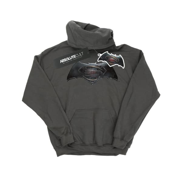 DC Comics Mens Batman v Superman Logo Hoodie