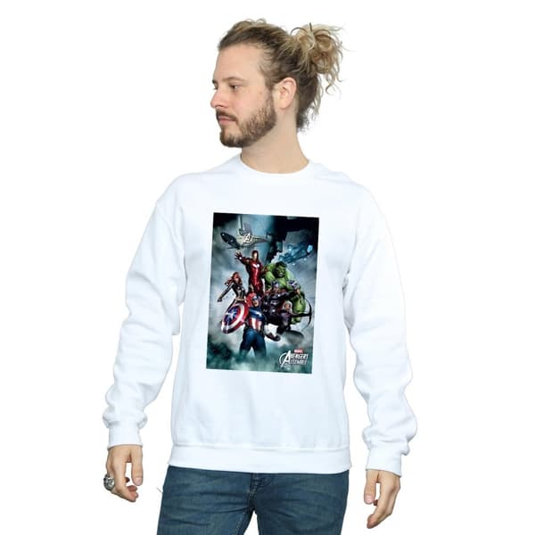 Marvel Mens Avengers Team Montage Sweatshirt