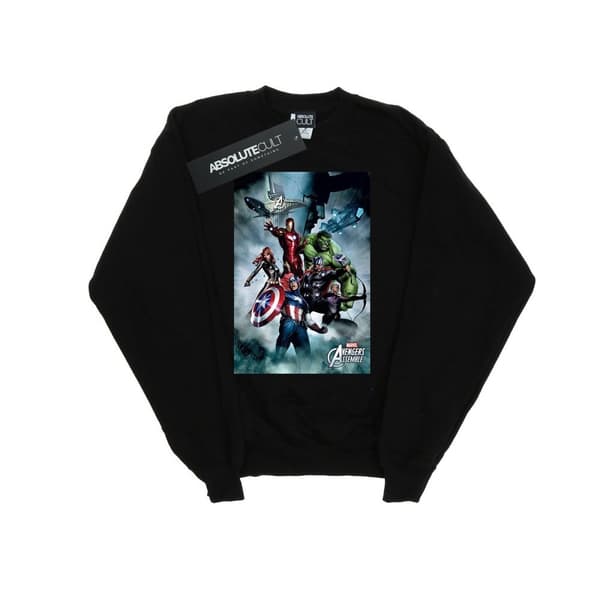 Marvel Mens Avengers Team Montage Sweatshirt