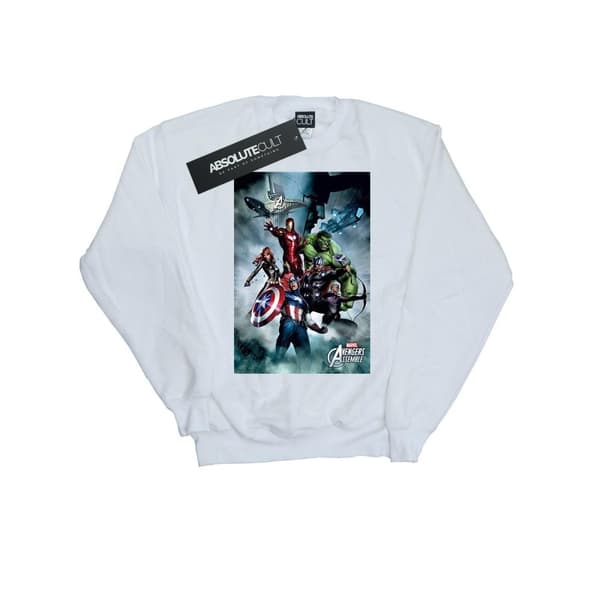 Marvel Mens Avengers Team Montage Sweatshirt