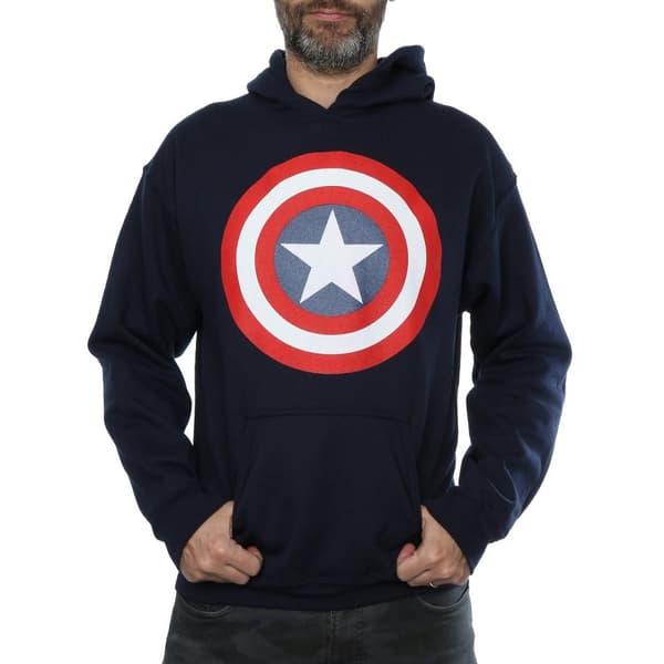 Marvel Mens Captain America Shield Hoodie