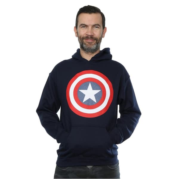 Marvel Mens Captain America Shield Hoodie