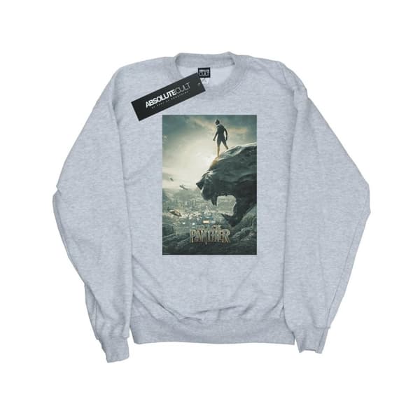 Marvel Mens Black Panther Poster Sweatshirt