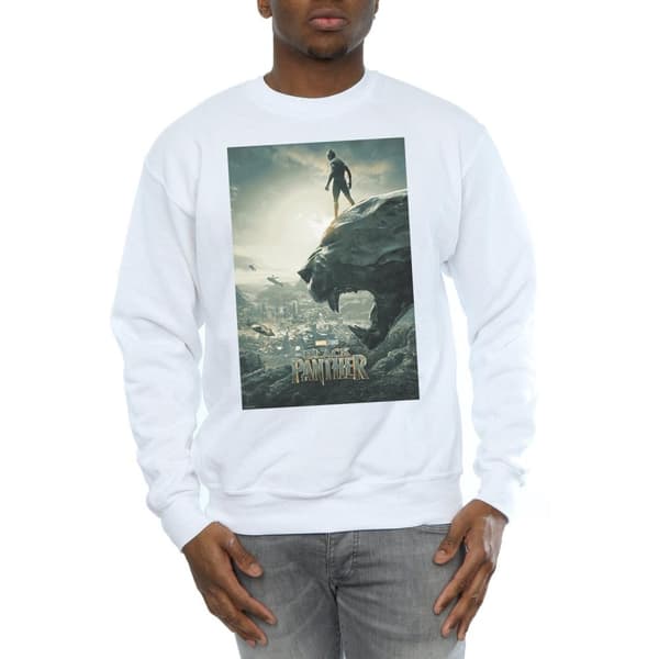 Marvel Mens Black Panther Poster Sweatshirt