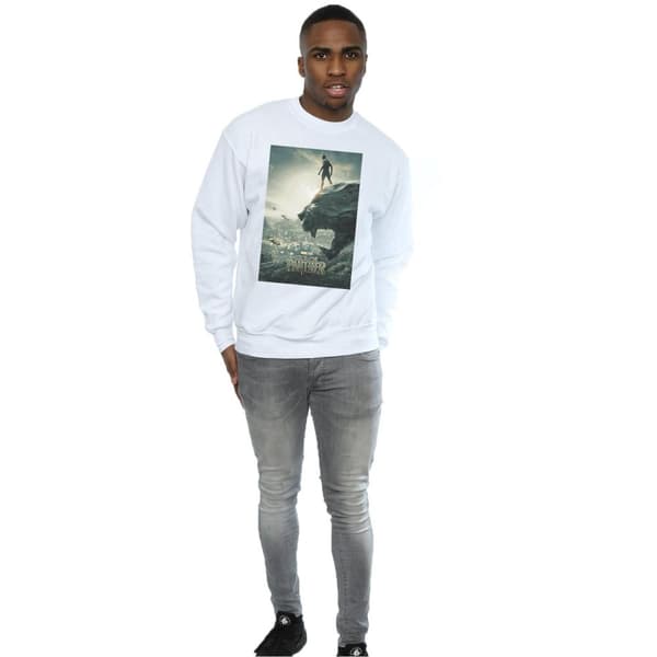 Marvel Mens Black Panther Poster Sweatshirt