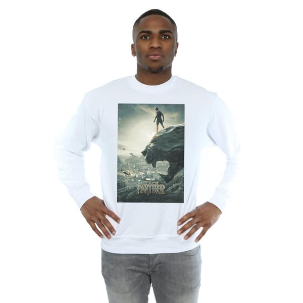 Marvel Mens Black Panther Poster Sweatshirt