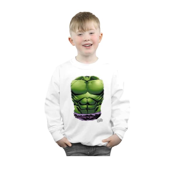 Marvel Boys Hulk Chest Burst Sweatshirt