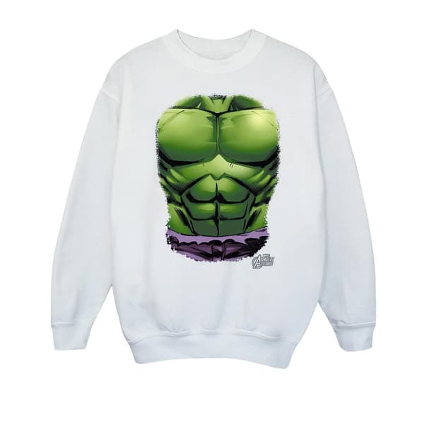 Marvel Boys Hulk Chest Burst Sweatshirt