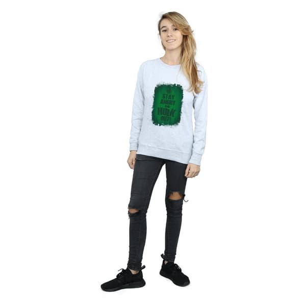 Marvel Womens/Ladies Hulk Stay Angry Sweatshirt