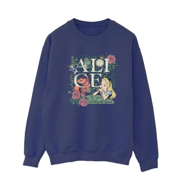 Disney Womens/Ladies Alice In Wonderland Leafy Garden Sweatshirt