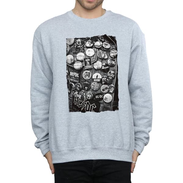 AC/DC Mens Badges Collection Sweatshirt