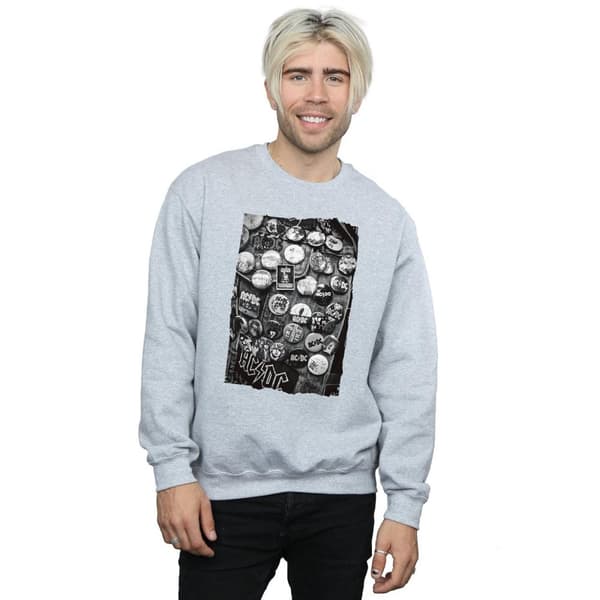 AC/DC Mens Badges Collection Sweatshirt