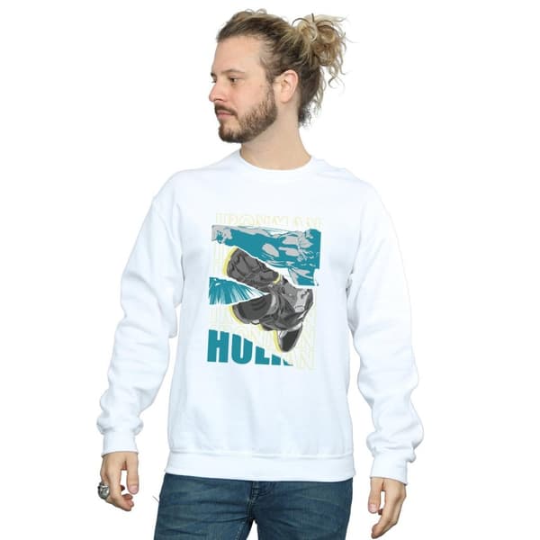 Marvel Mens Avengers Iron Man And Hulk Collage Sweatshirt