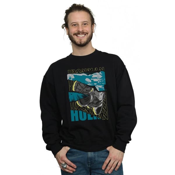 Marvel Mens Avengers Iron Man And Hulk Collage Sweatshirt
