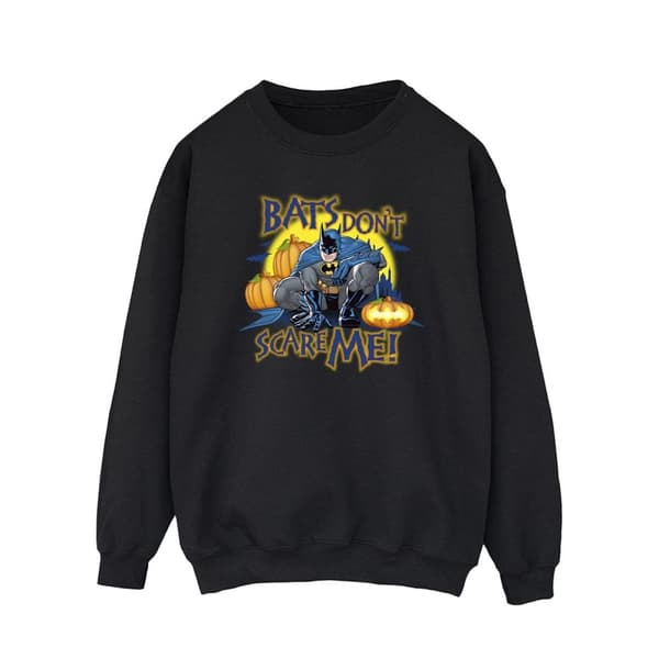 DC Comics Mens Batman Bats Don´t Scare Me Sweatshirt