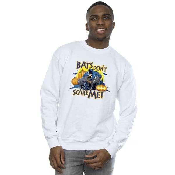 DC Comics Mens Batman Bats Don´t Scare Me Sweatshirt