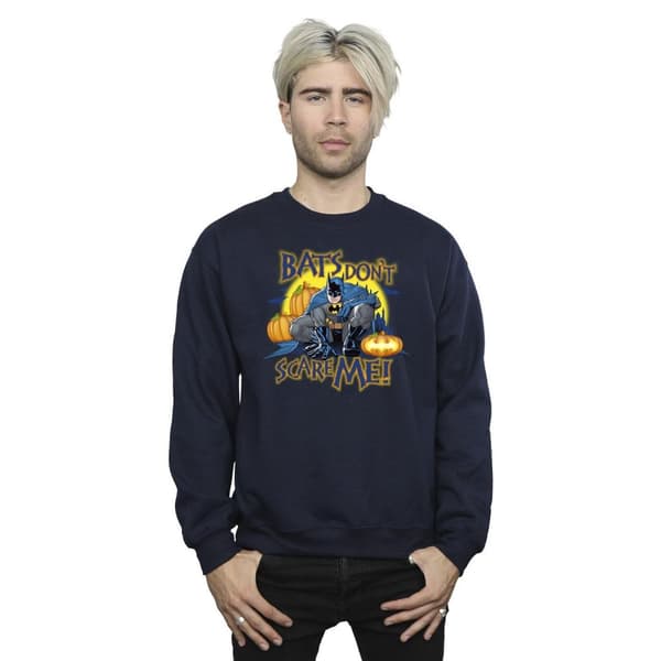 DC Comics Mens Batman Bats Don´t Scare Me Sweatshirt