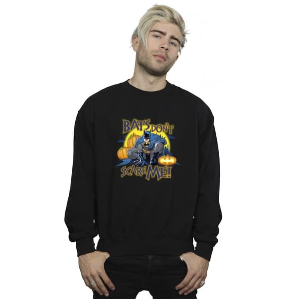 DC Comics Mens Batman Bats Don´t Scare Me Sweatshirt