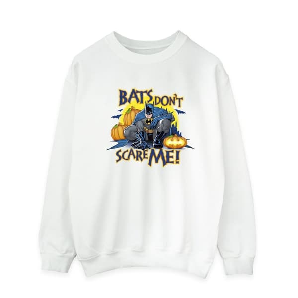 DC Comics Mens Batman Bats Don´t Scare Me Sweatshirt