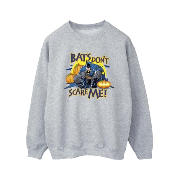 DC Comics Mens Batman Bats Don´t Scare Me Sweatshirt