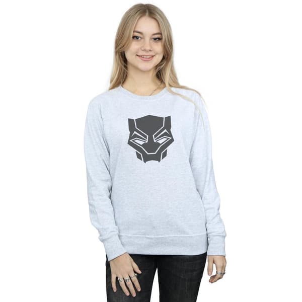 Marvel Womens/Ladies Black Panther Black On Black Sweatshirt