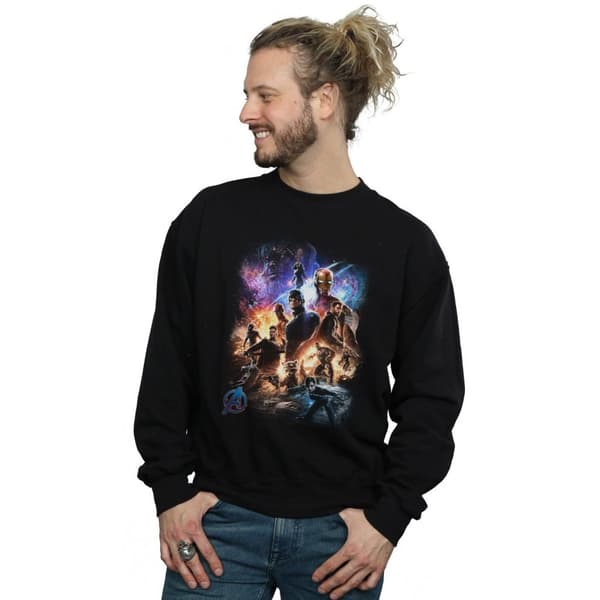 Marvel Mens Avengers Endgame Character Montage Sweatshirt
