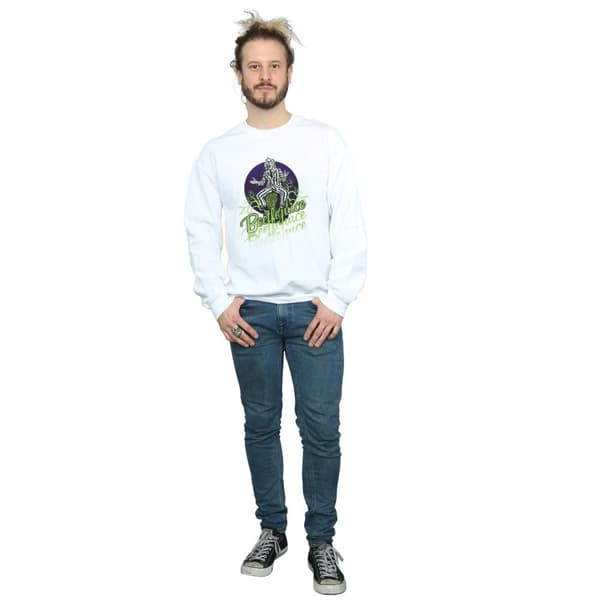 Beetlejuice Mens Faded Pose Sweatshirt