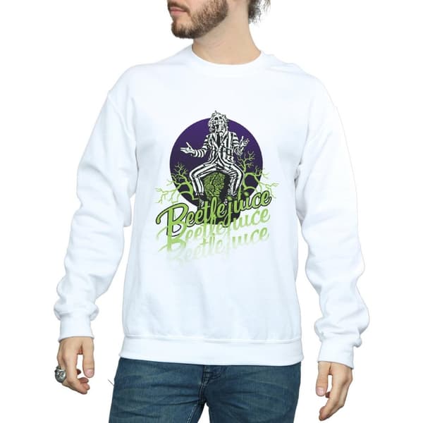 Beetlejuice Mens Faded Pose Sweatshirt
