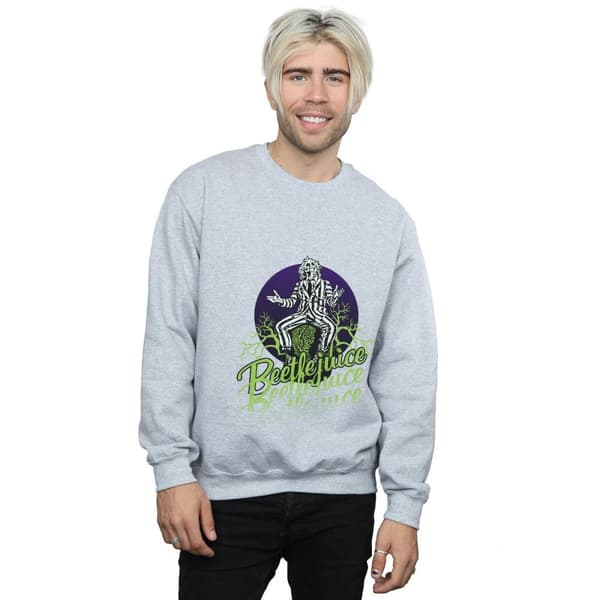 Beetlejuice Mens Faded Pose Sweatshirt