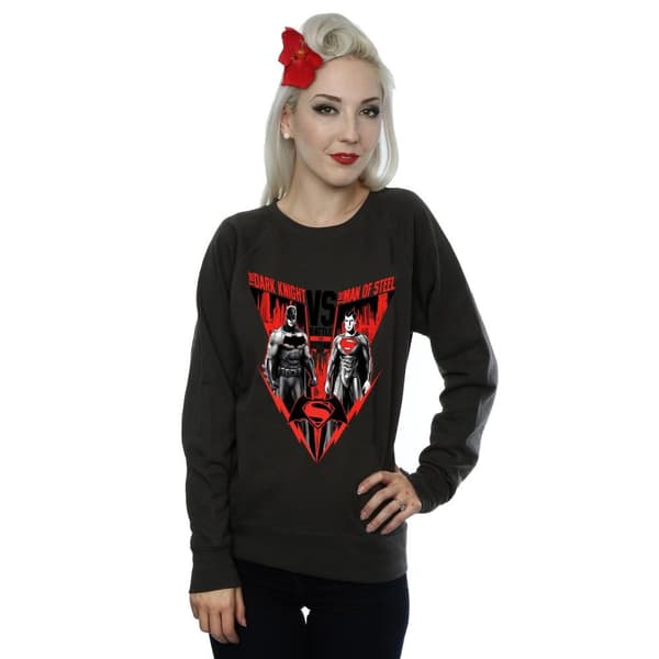 DC Comics Womens/Ladies Batman v Superman Battle Sweatshirt