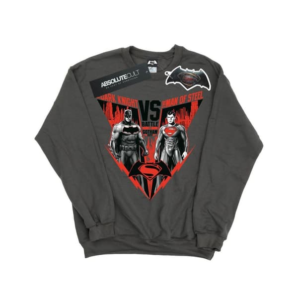 DC Comics Womens/Ladies Batman v Superman Battle Sweatshirt
